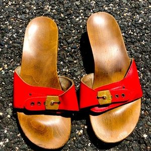 Vintage Scholl’s adjustable wooden slide.